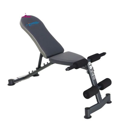 Anpassungsfähige Fitness-Ausrüstung Ab Sit Up Bench für effektive Übungen Grau/Schwarz