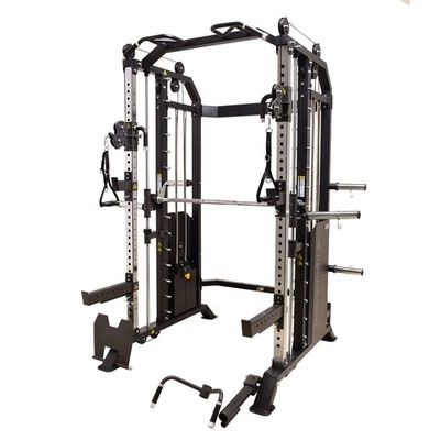 Männer-Haus Fitnessstudio-Ausrüstung Schwarz glänzend All-in-One Fitnessstudio Smith-Maschine für Bodybuilding