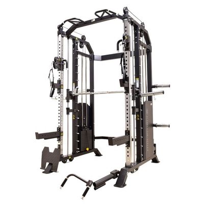 Männer-Haus Fitnessstudio-Ausrüstung Schwarz glänzend All-in-One Fitnessstudio Smith-Maschine für Bodybuilding