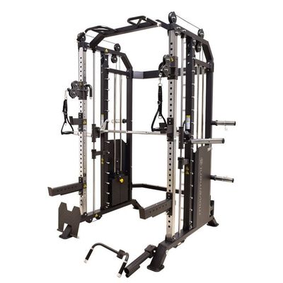 Männer-Haus Fitnessstudio-Ausrüstung Schwarz glänzend All-in-One Fitnessstudio Smith-Maschine für Bodybuilding
