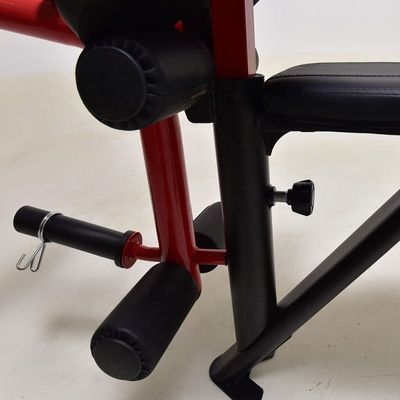 Männer Rot Fitness-Sportraum Ausrüstung Squat Rack Gewichtsheben Übungsbank