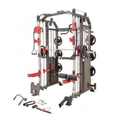 All-in-one-Sportstudio Multifunktionales Fitnessstudio-Equipment Power Rack Smith-Maschine mit Gewichtsstapel