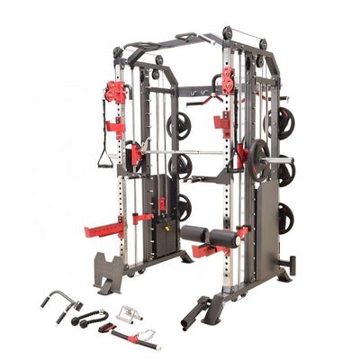 Handelsgymnasium Multifunktionelle Ausrüstung Smith Maschine Power Rack Funktionelle Trainer 1700X2120X2300mm