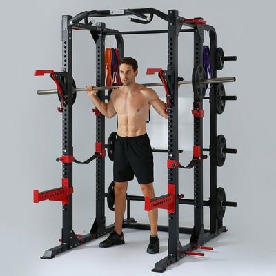 Klappbare NO Profi-Multifunktions-Sportstudio Ausrüstung Power Rack Käfig für Bodybuilding