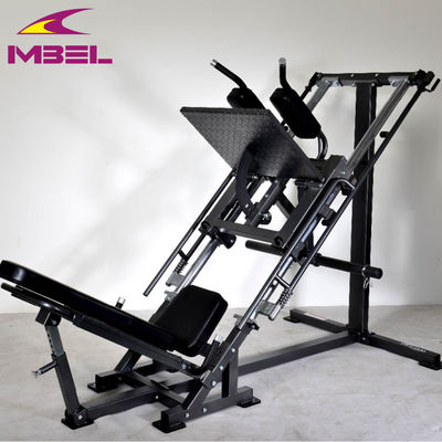 Multifunktionale Fitnessstudio-Ausrüstung für Fitness-Beinpress und Hack Squat in Grau/Schwarz