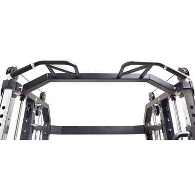 Integrierte Fitness-Trainer Power Rack Fitness-Rack in Silbergrau für All-in-One-Training