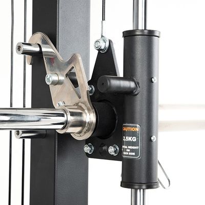 Leichtgrauer Smith-Maschine All-in-One-Sportgeräte mit Gewichtsstapeln Mutli Funktion Home Gym Station