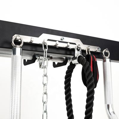 Leichtgrauer Smith-Maschine All-in-One-Sportgeräte mit Gewichtsstapeln Mutli Funktion Home Gym Station