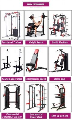 Klappbare Fitnessstudio-Nutzbank mit verstellbarem Design, montierte Abmessungen 1610*630*1310 mm