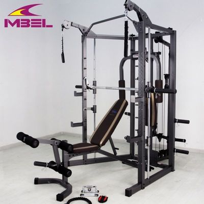 152 kg N.W. Grau/Schwarz Fitness-Ausrüstung Smith-Maschine für Krafttrainingseinrichtungen