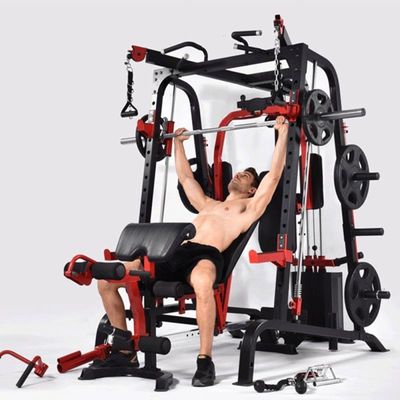 Hersteller von Fitnessgeräten Mehrfunktions-Smith-Maschine mit Gewichtsstapel 20' Einheit