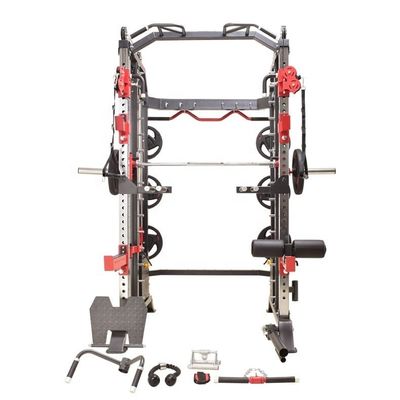 Dunkelgrauer Fitness-Ausrüstung Power Rack Multi Smith Maschine für Funktionelle Trainer
