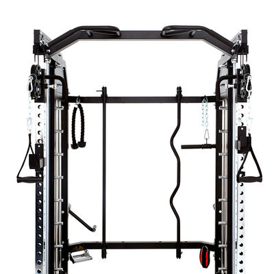 Rote Multifunktionstrainer Power Rack Fitness Fitness Gym Ausrüstung Übungsgeräte Smith Maschine Home Gym Station N.W. 378.2