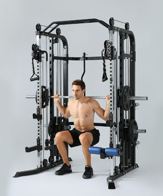 Rote Multifunktionstrainer Smith-Maschine für Männer Heim- und Fitnessstudio-Workout-Ausrüstung