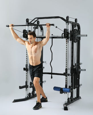 Rote Multifunktionstrainer Smith-Maschine für Männer Heim- und Fitnessstudio-Workout-Ausrüstung