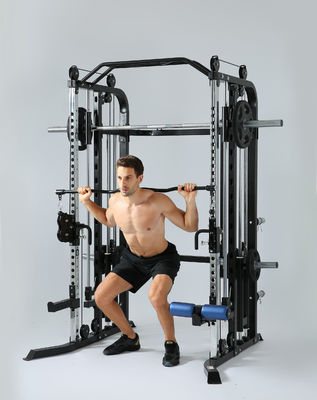 Rote Multifunktionstrainer Smith-Maschine für Männer Heim- und Fitnessstudio-Workout-Ausrüstung