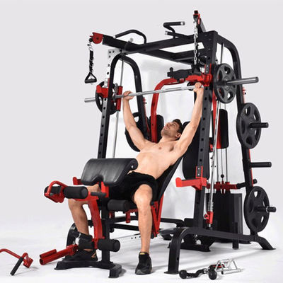 Fitness-Ausrüstung Grau/Schwarz Multifunktions-Smith-Maschine mit Gewichtsstapel für zu Hause