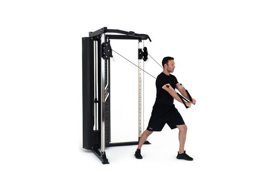 Multifunktionale Trainer Barbell Rack Fitnessstätte Kraft und Leistung mit Power Rack