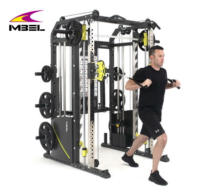 Individuell angepasste Multifunktions-Gymnastik-Verstellbares Kabel-Gymnastik-Squat-Rack mit 90 Lbs-Gewichtsstapel