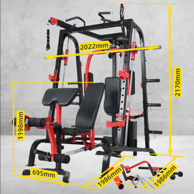 Multifunktionale Smith-Maschine Beste Fitness-Ausrüstung für Heim-Gymnastik Kabel Crossover