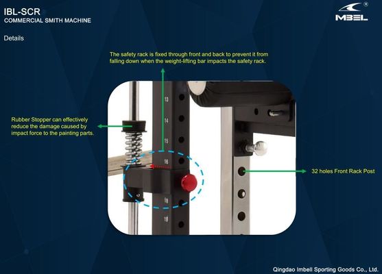 Gewerbliches Heimgymnasium Multifunktionales Squat Rack Langlebige und vielseitige Smith-Maschine
