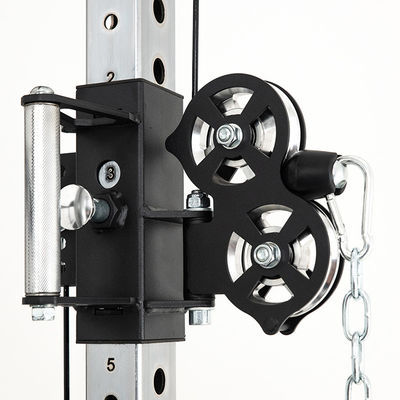 Full Smith Machine Powertec Gym All-in-One-Übungsausrüstung mit Gewichtsstapeln Schwarze Multifunktionsstation