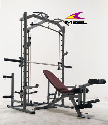 Unisex verstellbarer Trainer Kraft-Gymnastik-Ausrüstung Smith-Maschine Kniebein-Raket mit Lat ziehen und Kabel-Crossover