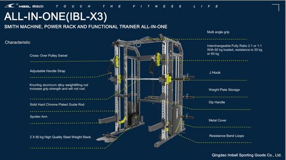 Power Rack Power Functional Trainer Squat Rack für den modernen Stil Multi-Funktion Rack