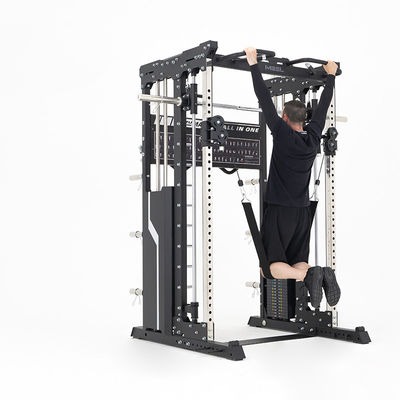 Unisex umfassendes Krafttraining Fitnessgeräte Halb-Rack Power Cage Heimgymnasium Multifunktions-Smith-Maschine Squat Rack
