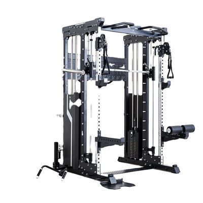 Unisex umfassendes Krafttraining Fitnessgeräte Halb-Rack Power Cage Heimgymnasium Multifunktions-Smith-Maschine Squat Rack