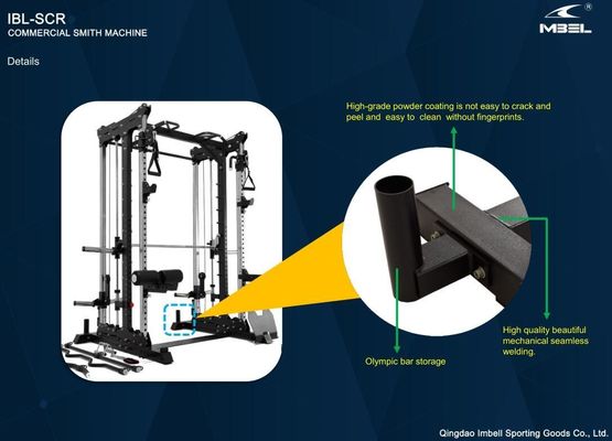 Unisex umfassendes Krafttraining Fitnessgeräte Halb-Rack Power Cage Heimgymnasium Multifunktions-Smith-Maschine Squat Rack