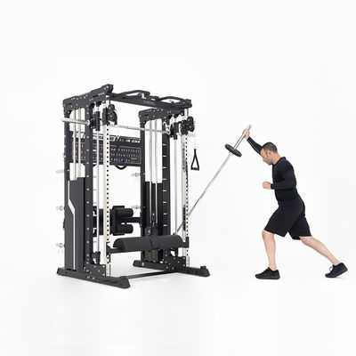 Bodybuilding Multifunktionale Pull-Up Bar Smith Maschine Kniebeutel mit Kabel-Riegel