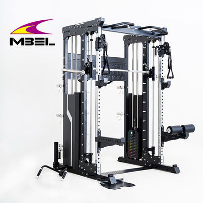 Bodybuilding Multifunktionale Pull-Up Bar Smith Maschine Kniebeutel mit Kabel-Riegel