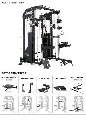 Hellgrau X9A Fitnessgeräte Smith-Maschine für den Erfolg der Männer